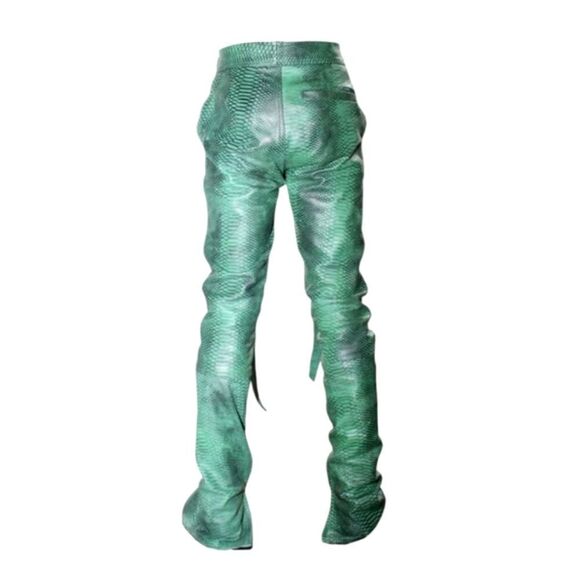 Flauce SUPER-SLIMEY CARGO pants size 36 like new rare find! 100% Cowhide leather - Picture 3 of 15